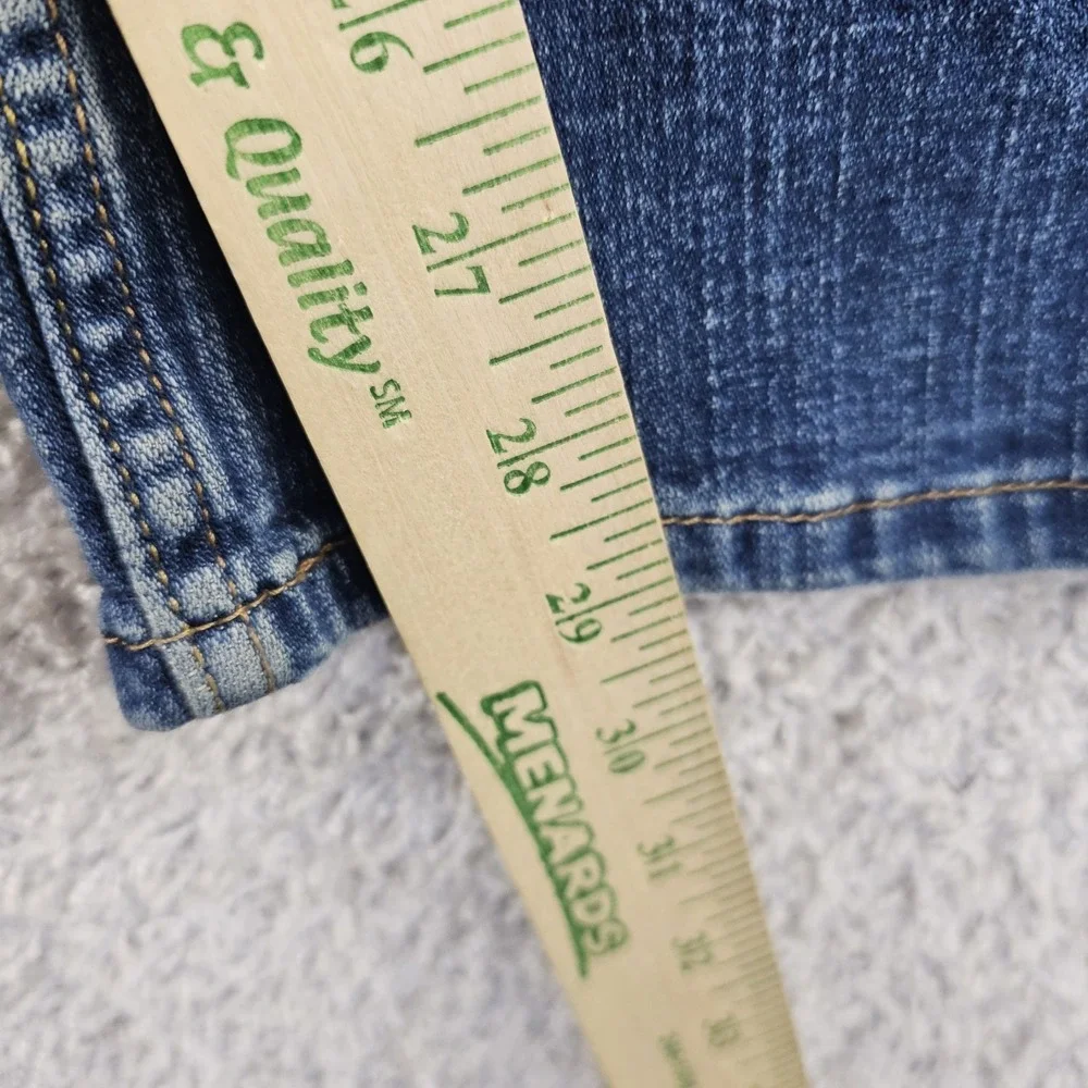 Levis 524 Too Superlow Bootcut Jeans Womens 3 Short 28x29 Blue Denim
